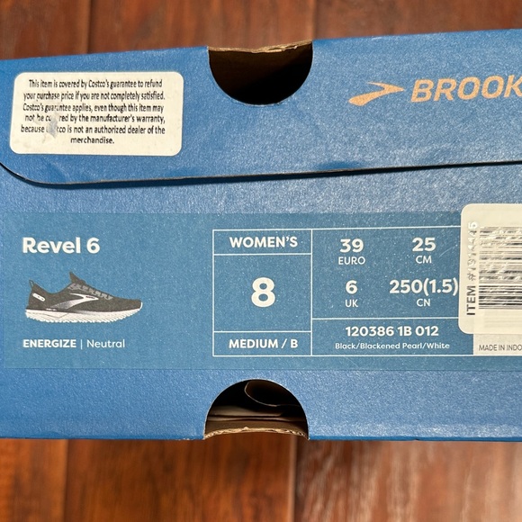 Brooks Revel 6 Energizer Black and White Women's trainers - Picture 7 of 7